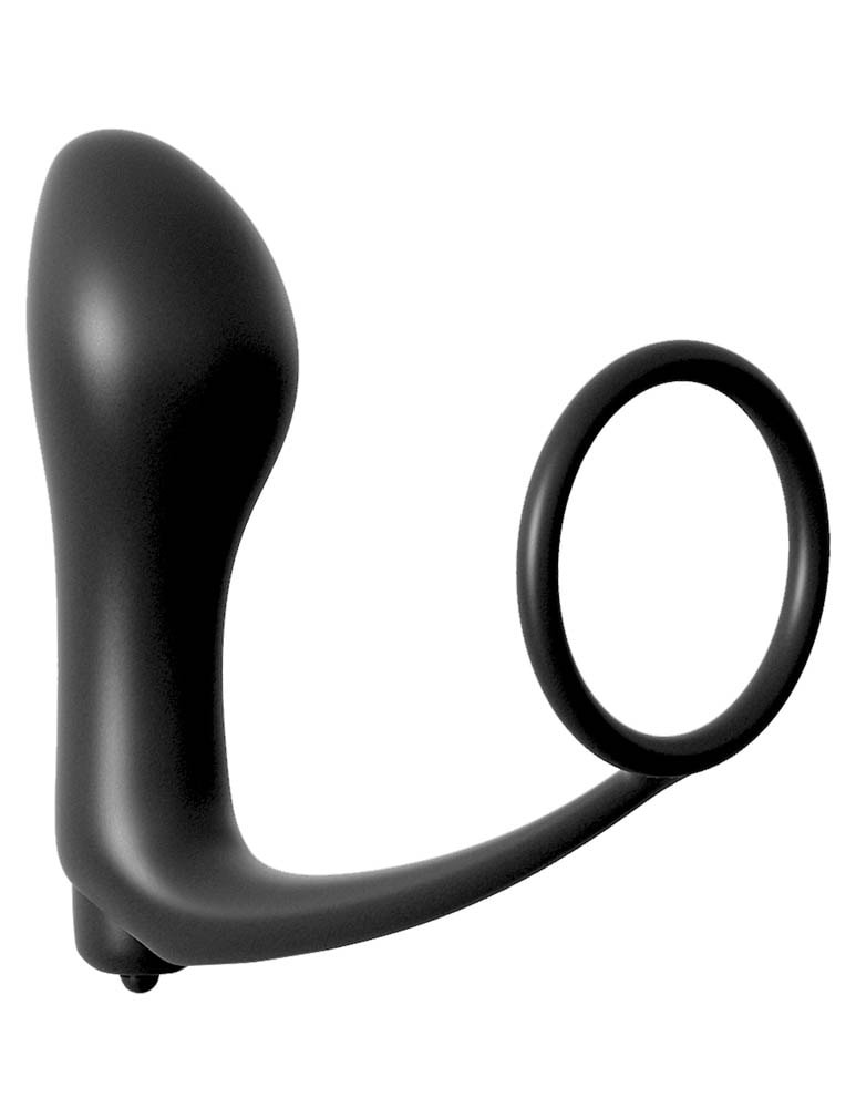 Anal Fantasy Collection  Ass-Gasm Cockring Vibrating Plug Black