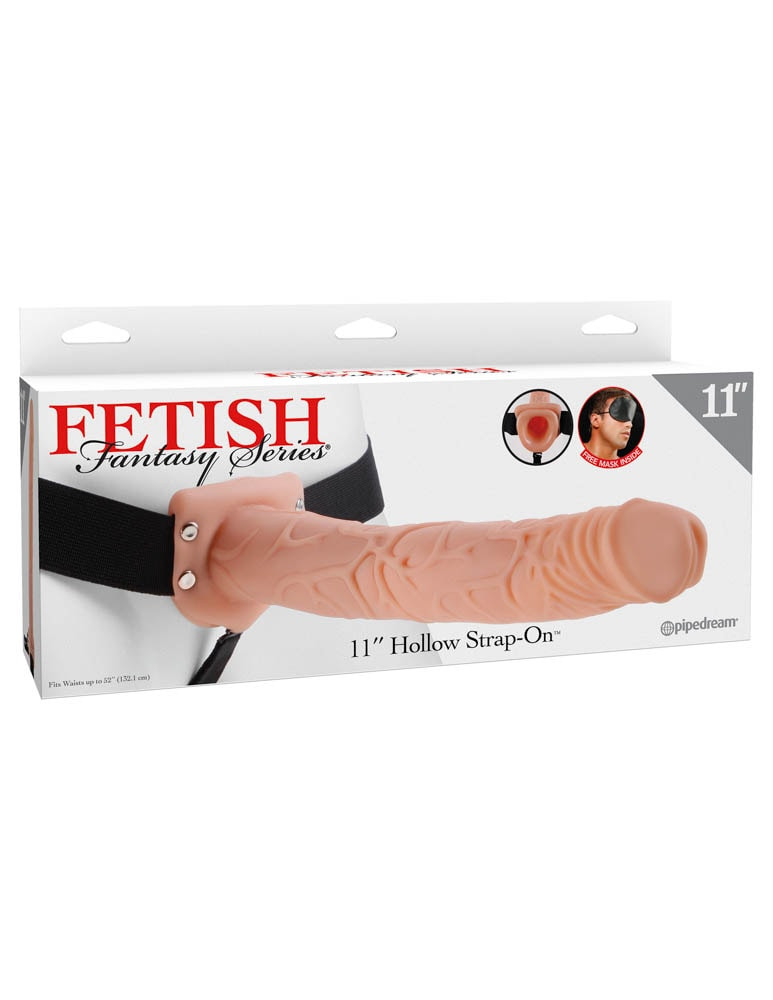 Fetish Fantasy Series Hollow Strap-on 11 inch Flesh