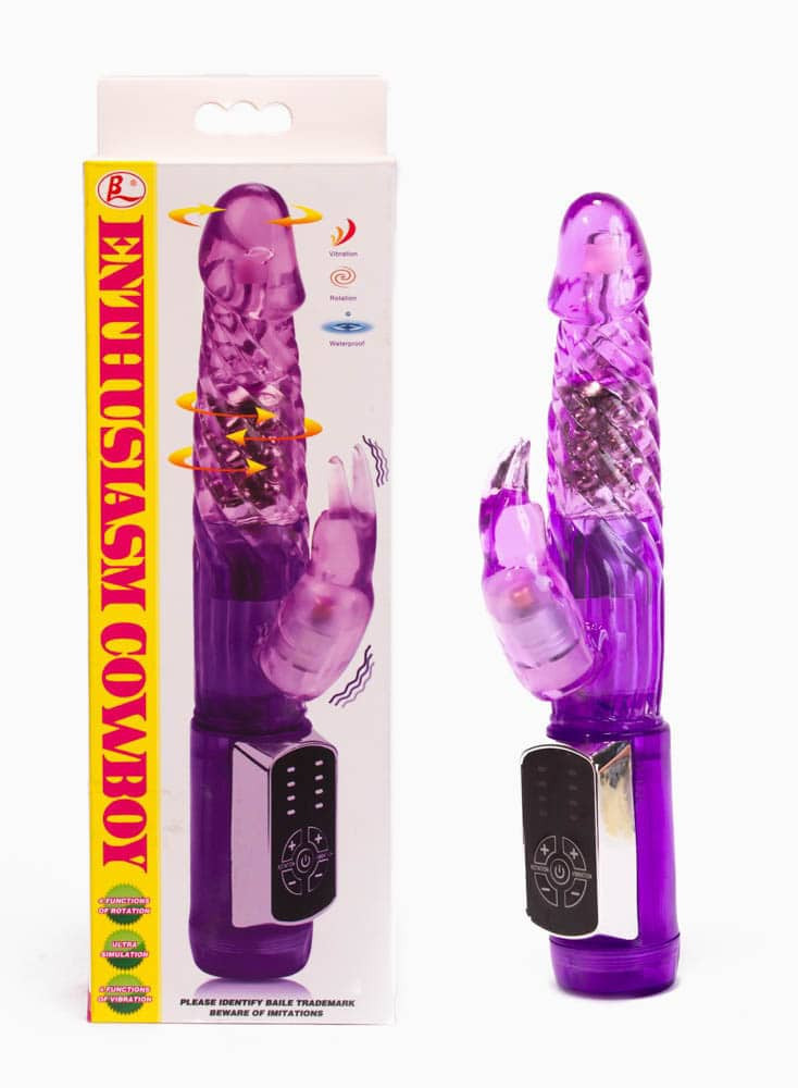 Enthusiasm Cowboy Vibrator Purple