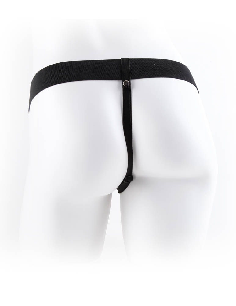 Fetish Fantasy Series Vibrating Hollow Strap-on 11 inch Flesh