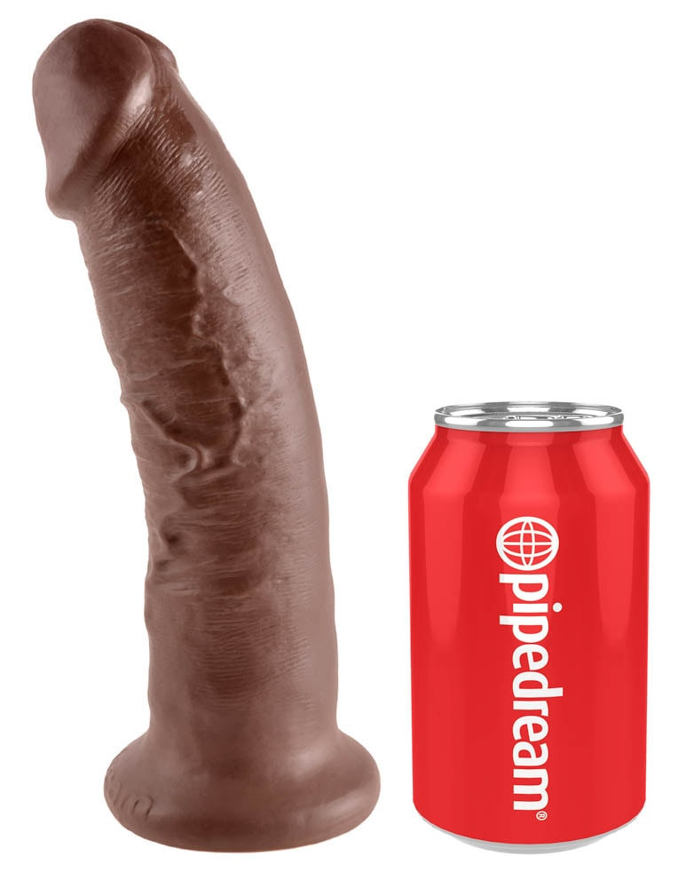 King Cock 9 inch Cock Brown