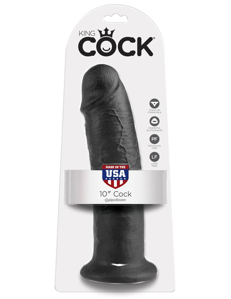 King Cock 10 inch Cock Black