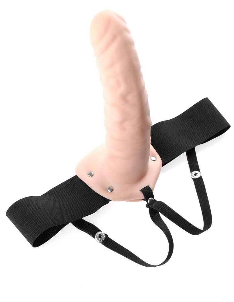 Fetish Fantasy Series Hollow Strap-on 8 inch Flesh