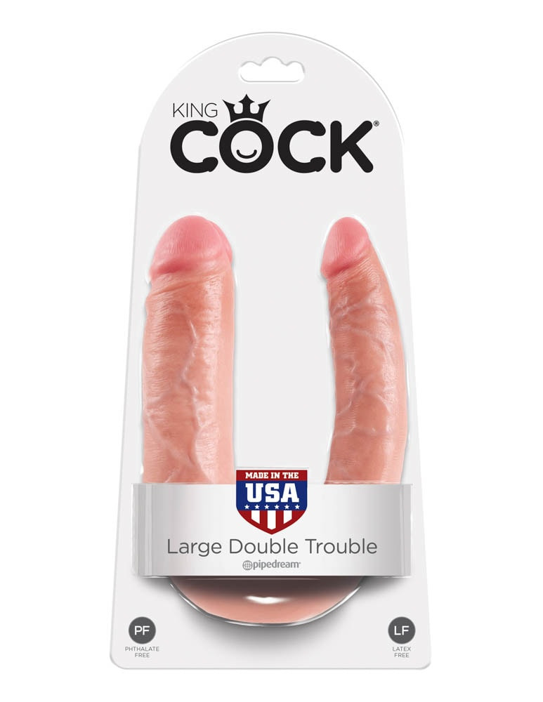 King Cock  U-Shaped Large Double Trouble Flesh