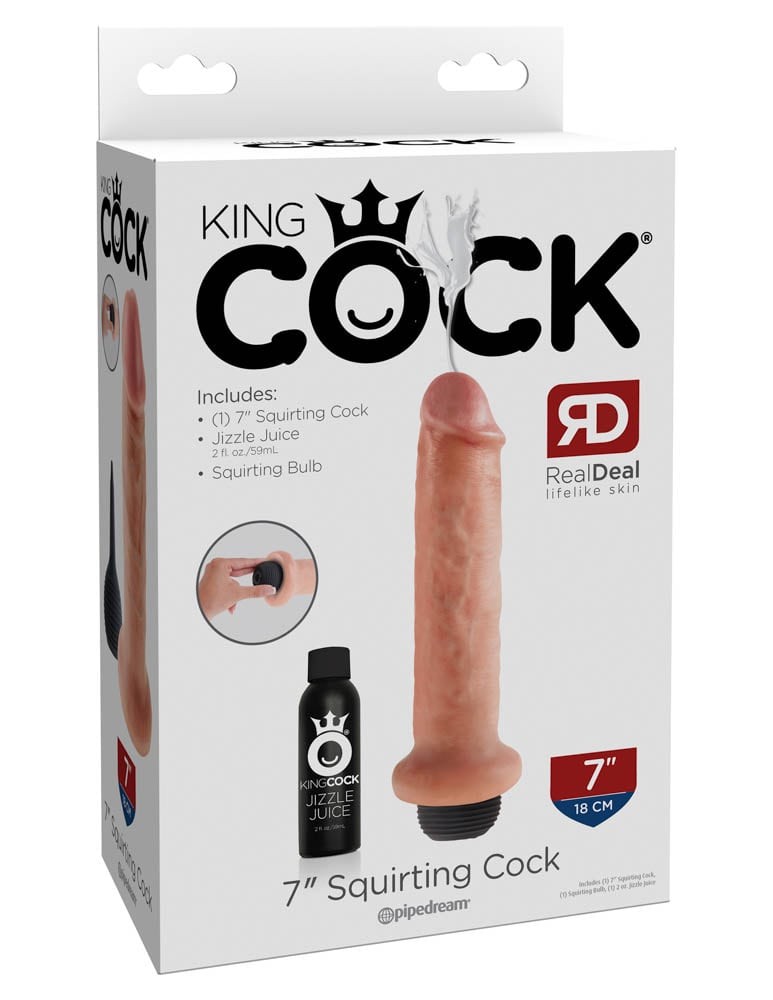 King Cock 7 inch Squirting Cock Flesh