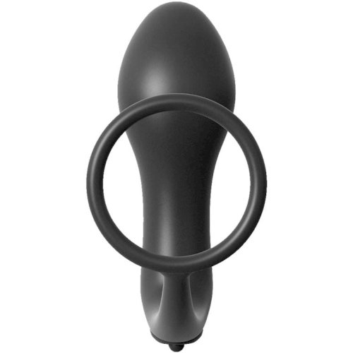 Anal Fantasy Collection  Ass-Gasm Cockring Vibrating Plug Black
